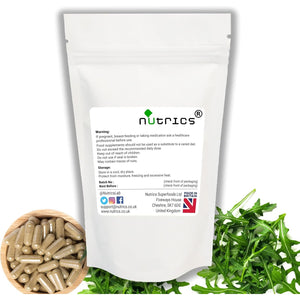 Nutrics® Wild Lettuce ARUGULA Extract 5000Mg (Per Capsule) X 60 V Capsules - 10:1 Extract - Ten Times Stronger (2 Months Supply) Vegan Vegetarian Dietary Supplement