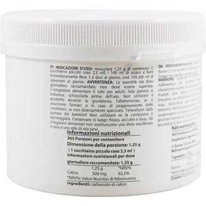 Calcium Carbonate Powder | 1 Pound - 454 G | Food Supplement | Highest Purity Limestone | Heiltropfen®
