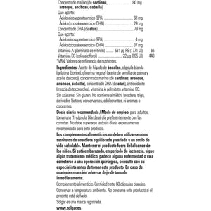 Solgar Super Cod Liver Oil Complex Softgels - Pack of 60 - Essential Fatty Acids, Vitamin a & D - Brain, Vision and Heart Health Support