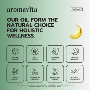 Wild Oregano Oil Organic - 100% Pure Undiluted Organic Wild Oregano Oil with 86-90% Carvacrol, Immune Support - Plant-Based, Herbal Supplement - Vegan, Non GMO, Gluten Free, 1Fl.Oz/30Ml