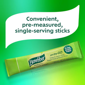 Benefiber 302805 Fiber Supplement Powder Stick Packs for Digestive Health, 28 Sticks, 3.92 Ounces