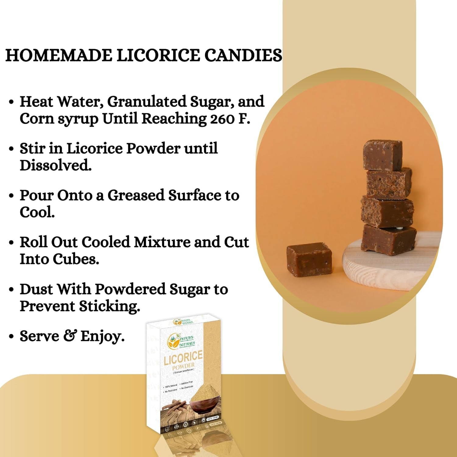 Herbs Botanica Licorice Root Powder Natural – Mulethi (Yastimadu) Powder (Glycyrrhiza Glabra) for Skin Care, Herbal Tea, Digestive Support & Wellness – 2 Oz