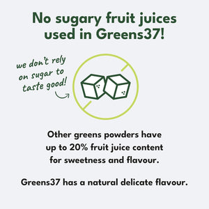 Greens Powder - Made in UK with 37 Superfoods - 300G High Dosage Servings - Vegan Gluten Free Greens Powder- Daily Vitamins, Probiotics for Gut Health - with KSM-66® Ashwagandha and Lions Mane