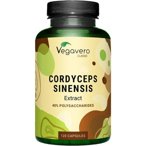 Vegavero Cordyceps Sinensis 6500 Mg | 10:1 Mushroom Extract | 4-Month Supply | 40% Polysaccharides | NO Additives | Lab-Tested | Vegan