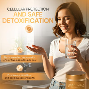 Liposomal Glutathione, Goldman Laboratories - Maximum Bioavailability 2 Capsules 300Mg - Glutathione Antioxidant Capsule - Free Radicals Catalysis - 100% Vegan and Vegetarian – Slow Release