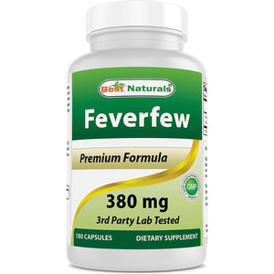 Best Naturals Feverfew 380 Mg 180 Capsules