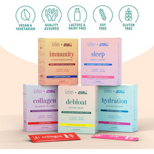 Applied Nutrition - Coleen Rooney - Debloat Powder - Apple Cider Vinegar & Enzymes, Best Digestive Health, Best Vegan Gut Support - Natural Bloating Relief (14 X 9.1G) (Pineapple, Mint & Prickly Pear)