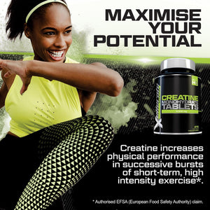 Creatine Monohydrate Tablets 3000Mg - 270 Vegan Tablets - 3 Month Supply - Pre Workout Energy Supplement for Men & Women - Powder & Capsules Alternative - Made in the UK - Xellerate Nutrition