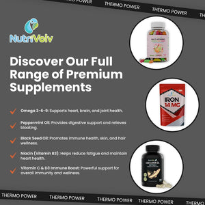 Thermopower 1000Mg | Thermogenic Fat Burner Increased Energy & Boost Performance | 60 Capsules