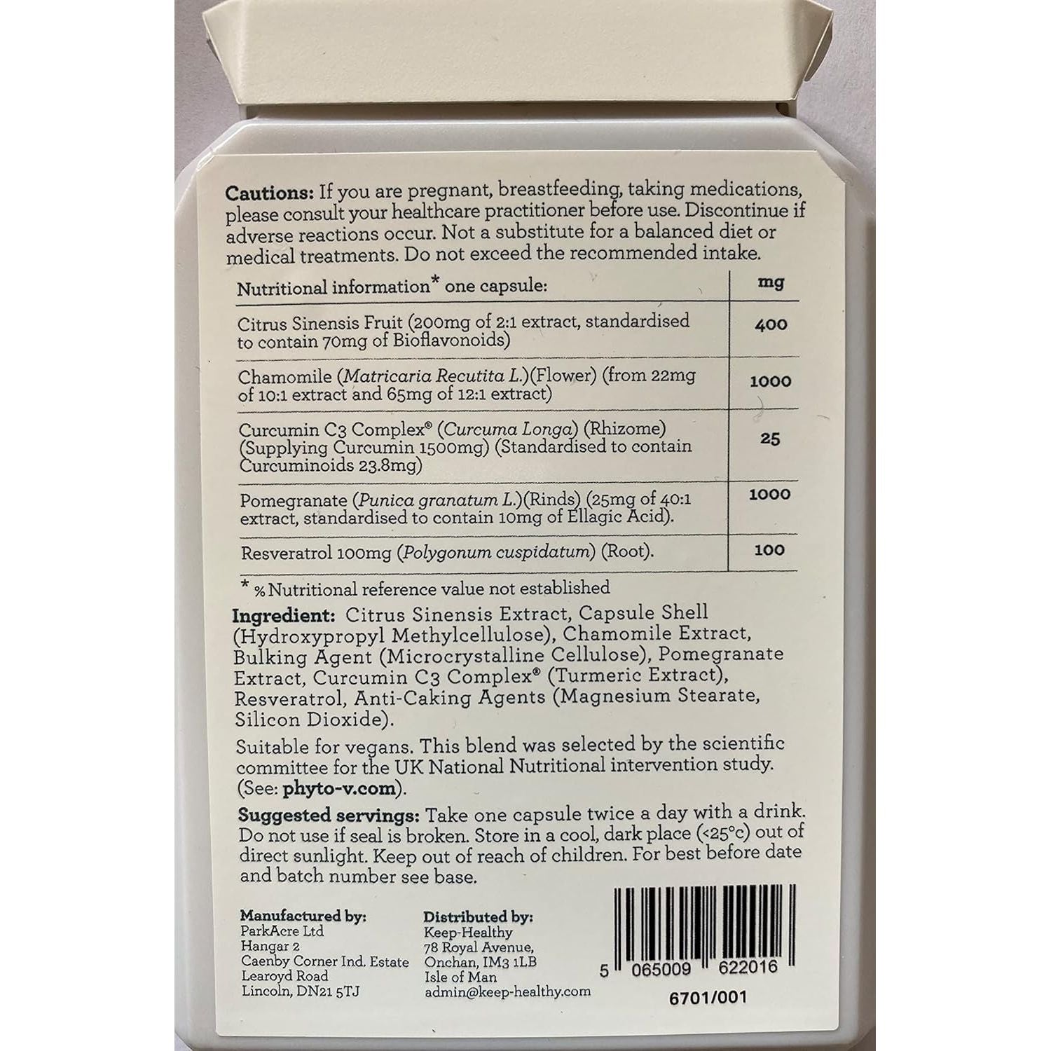 Phyto-V Is an Unique Botanical Blend Which Was Evaluated in the National UK Study