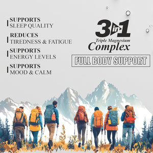 Vitaminnica Magnesium 3-In-1 Effervescent- 15 Tablets – High Absorption Magnesium Malate, Citrate & Glycinate – Energy, Muscle Function & Relaxation – Sugar-Free (Pack of 1, Orange)