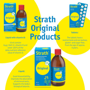 Strath Original Liquid Herbal Health Tonic - 61 Vital Nutrients, Vitamins, Minerals & Amino Acids, Swiss Made Natural Supplement Yeast, Daily Nutritional & Digestion Support Multivitamins for Adults