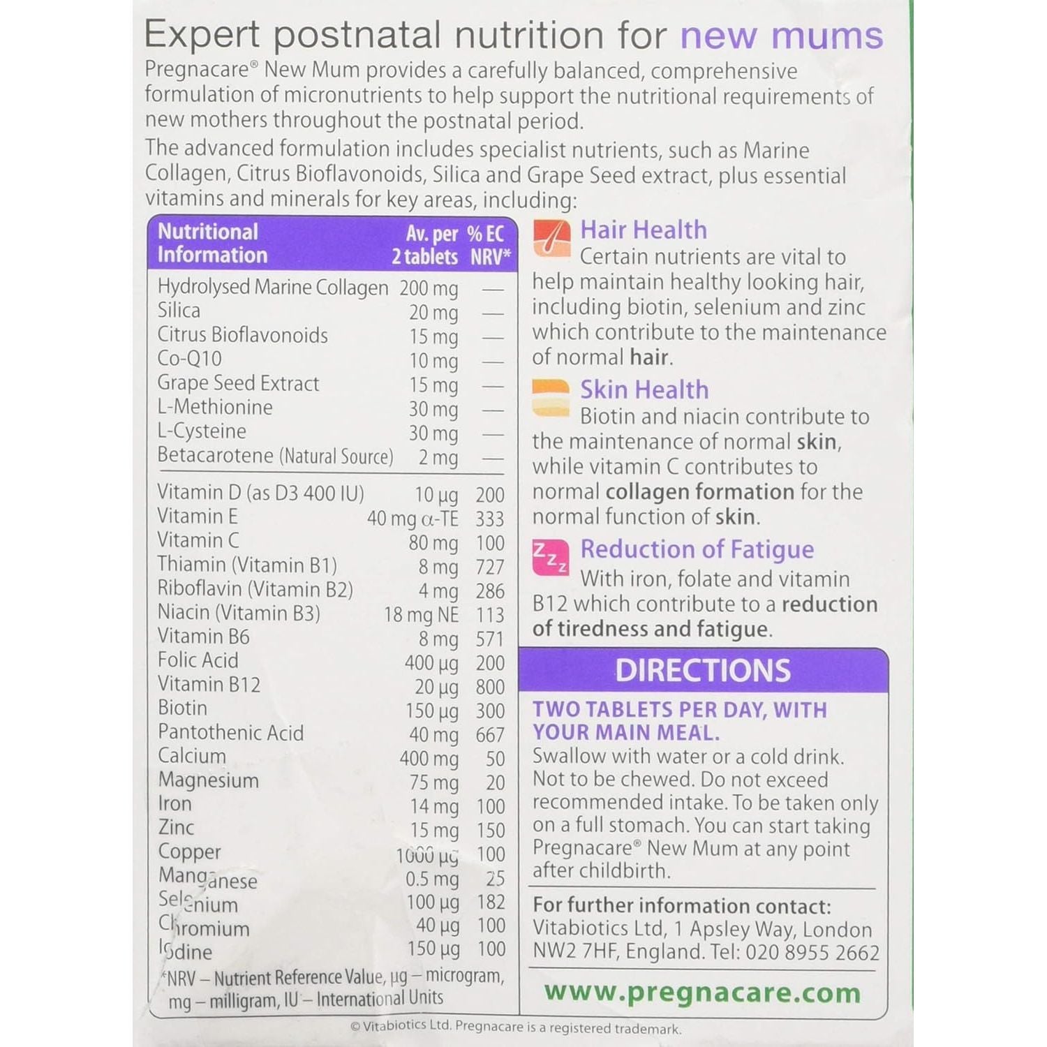 Pregnacare for New Mums