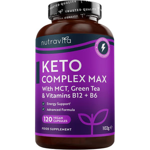 Keto Complete Diet Pills – 2 Month Supply – Max Strength 1788Mg Complex for Men & Women - MCT Oil, Green Tea, Vitamins & Minerals – Contribute to Fatty Acid & Carb Metabolism – Made in the UK