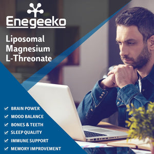 Liposomal Magnesium Softgels 2000Mg - Magnesium Supplement with Vitamin D3 & K2 Non-Gmo, Gluten-Free 60 Softgels