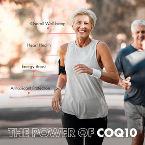 Premium Coq10 Ubiquinone 200Mg - Coenzyme Q10-120 Vegan Capsules - Naturally Fermented High Absorption - Heart, Energy & Fertility Support - Made in UK - Non-Gmo - GMP Quality