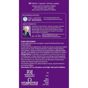 Wellwoman Max, Beauty Supplements, Maximum Support Formula for Women Wanting to Boost Energy, Immune System and Bone Health, 84-Multivitamin Tablets by Vitabiotics