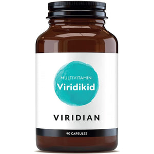Viridian - Viridikid Multivitamin & Mineral Capsules | Essential Nutritional Support for Kids 2+ | Pure Formula with Vitamins A, B, C, D, E, K, Zinc, Iron | Easy-To-Swallow Microcapsules | 90 Caps