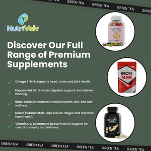 Green Tea Tablets Pure Vegan Weight Loss Pills 9000Mg Keto Diet Slimming Supplements for Men and Women Gluten-Free & Metabolism Booster — Pack of 120