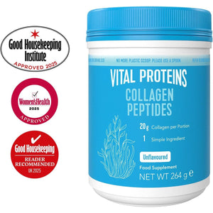 Vital Proteins Collagen Peptides Powder Supplement (Type I, III), Unflavoured Hydrolyzed Collagen-Hair, Skin, Nail Support Supplement, Paleo, Gluten Free, Non-Gmo, 20G per Serving 264G Canister, 1Pack