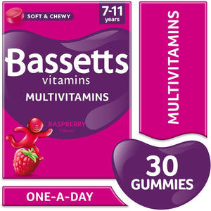 Bassetts Vitamins 7-11 Years Raspberry Flavour Multivitamins 30 Gummies