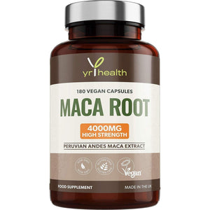 Maca Root Capsules 4000Mg, 180 Vegan Capsules