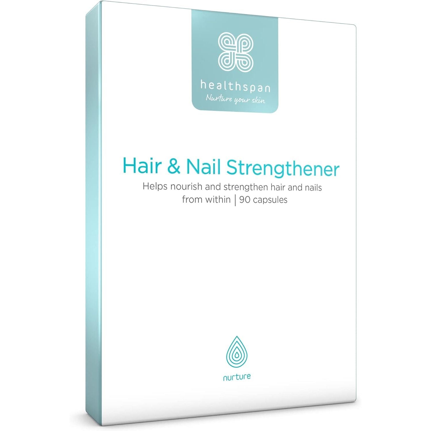 Healthspan Hair & Nail Strengthener (45 Days Supply) | Promote Glossy, Shiny Hair and Strong & Healthy Looking Nails | 18 Balanced Micronutrients | with Optimsm & Vitamin B-Complex | Vegetarian