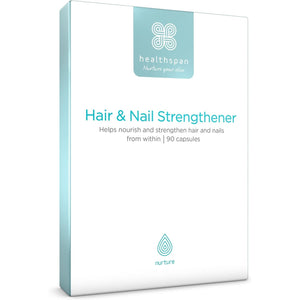 Healthspan Hair & Nail Strengthener (45 Days Supply) | Promote Glossy, Shiny Hair and Strong & Healthy Looking Nails | 18 Balanced Micronutrients | with Optimsm & Vitamin B-Complex | Vegetarian