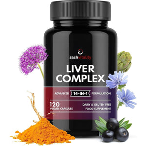 Liver Care & Detox Capsules High Strength | Milk Thistle, Artichoke, Dandelion & Choline - 120 Capsules