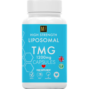 TMG 120 Capsules (1200Mg) 99% Pure Trimethylglycine Supplement as Betaine | High Strength 1-A-Day | 4 Months Supply | Liver Heart Health | Liposomal Delivery for Max Absorption, Longevity, Vegan