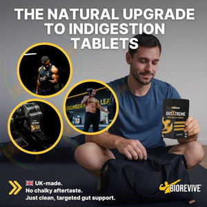 Biorevive Gut Xtreme – Advanced Gut Repair for Men & Women – Bloating Relief, Digestion Support & Gut Cleanse with Ginger, Dandelion, Fennel & Marshmallow – Reduces Water Retention & Soothes Gut Linin