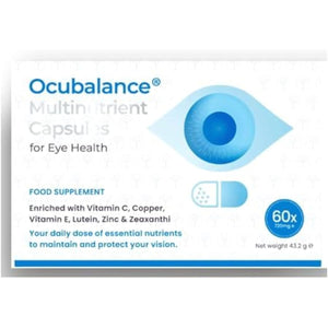 Ocubalance Eye Health Capsules – 60 Capsules | Lutein, Zeaxanthin, Zinc & Antioxidants | Vision Support Supplement for Screen Fatigue, Eye Strain & Blue Light Protection