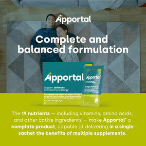 Pharmanutra Apportal Multivitamin & Mineral Supplement – 19 Nutrients for Energy, Immunity & Muscle Recovery,Sucrosomial Iron, Magnesium, Zinc, Iodine, Selenium & Vitamins, High Absorption, 14 Sachets
