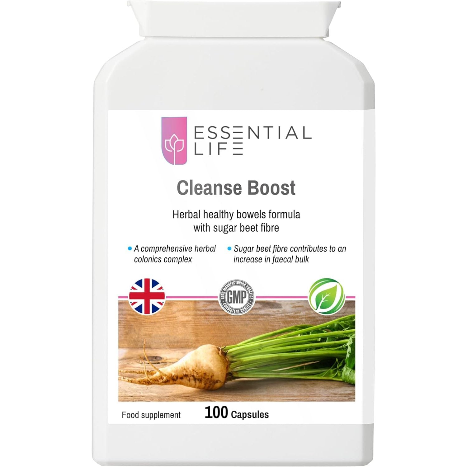 Essential Life Cleanse Boost - Detox & Cleanse Supplements - Colon Cleanse Supplements - Herbal Colonics Complex