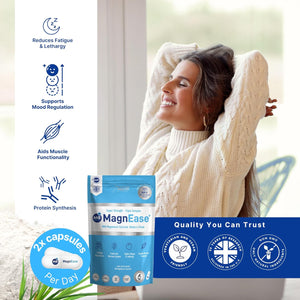 The Intelligent Health Magnease Magnesium, 1800 MG Super Strength - Triple Complex with Magnesium Gylcinate, Malate & Citrate (180)