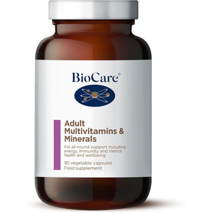 Biocare - Adult Multivitamins & Minerals - for All-Round Support Including Energy, Immunity and Mental Health and Wellbeing - 90 Capsules