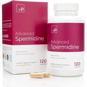 Vp Vitality Pro Natural Spermidine 4Mg X 60 Capsules - Third Party Tested - Natural Pure Spermidine Supplement - Vitality Pro