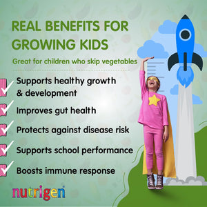 Nutrigen Vegy Syrup 200 Ml - Vitamins, Minerals, and 7 Vegetable Extracts in Pomegranate Juice