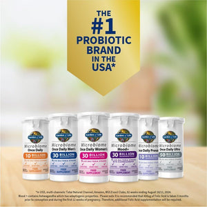 Garden of Life Microbiome Probiotics Once Daily Men’S Supplements | 30 Capsules Made in Italy | 30 Billion CFU 14 Strains | Gluten, Dairy & SOYA Free - Vegan