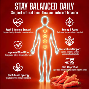 Cayenne Pepper Drops – Xpotion - Natural Liquid Extract with Beet Root, Vitamin D3 & K2 – 60Ml Herbal Supplement