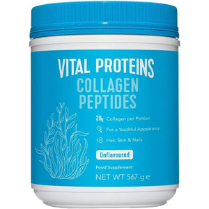 Vital Proteins Collagen Peptides Powder Supplement (Type I, III) - Hydrolyzed Collagen - Non-Gmo - 20G per Serving - Unflavoured 567G Canister, 1-Pack