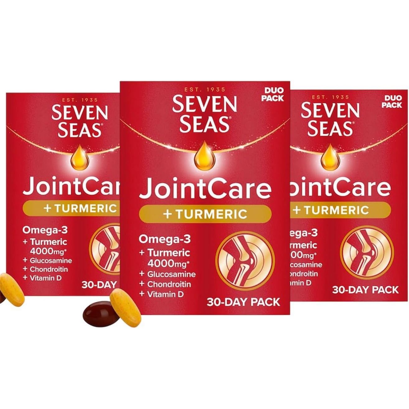 Seven Seas Jointcare Supplex & Turmeric 30 Duo Caps by Seven Seas (Packs of 3)