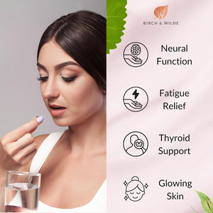 Sea Kelp 500 Mg with Iodine, High Strength Vegan Supplement for Thyroid Support and Skin, Soil Association Organic and Made in UK, 60 Capsules (2 Months Supply)