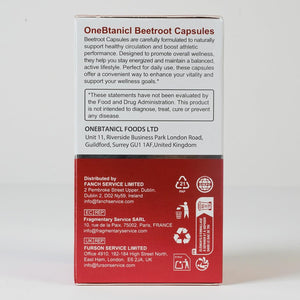 Beetroot Capsules 1300Mg - High Strength Beetroot Supplement 60 Vegan Capsules - Nitric Oxide