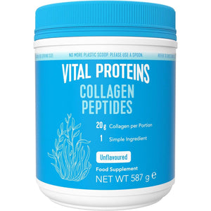 Vital Proteins Collagen Peptides Powder Supplement (Type I, III), Unflavoured Hydrolyzed Collagen-Hair, Skin, Nail Support Supplement, Paleo, Gluten Free, Non-Gmo, 20G per Serving 587G Canister, 1Pack