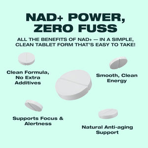 NMN = NAD+ Supplement, 600Mg per Serving, Enhanced Absorption, Actual NAD+ Supplement for Cellular Repair & Energy Metabolism | Vegan, Non-Gmo