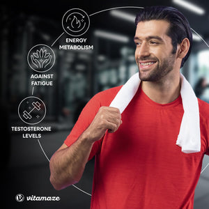 Maca Root Capsules for Women and Men with L-Arginine, B6, B12 and Zinc - Hormonal Balance, Anti-Stress, Energy Booster - 240 Capsules for 2 Months - Organic Supplement, German Quality- Vitamaze