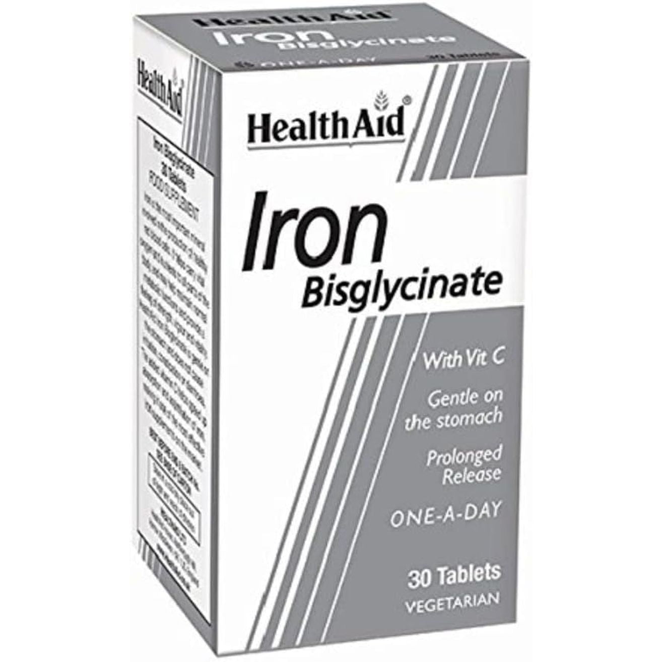 Healthaid Iron Bisglycinate - 30 Vegetarian Tablets