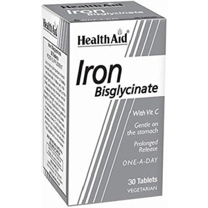 Healthaid Iron Bisglycinate - 30 Vegetarian Tablets