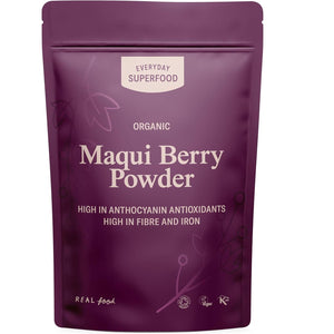 Everyday Superfood Organic Maqui Berry Powder 190G Great with a Frozen Acai & Maca Bowl, Freez Dried Fruit Powder